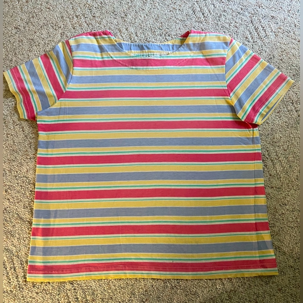 JACLYN SMITH SPORT WOMENS XL VINTAGE TSHIRT MULTICOLORED